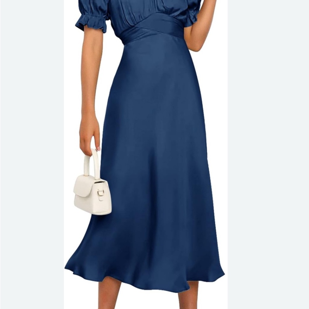 Elegant Navy Blue Maxi Dress